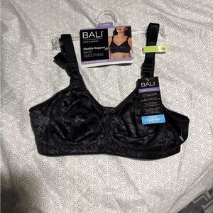 Bali Women's Black Floral Bra - Cool Comfort